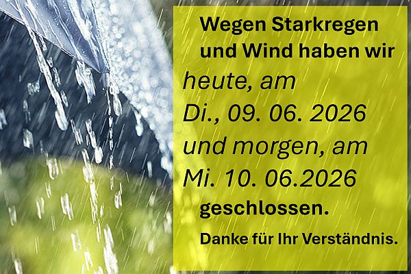 ACHTUNG: heute Geschlossen!!! 