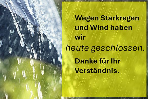 ACHTUNG: am Donnerstag, 11.06.2026 geschlossen!!! 