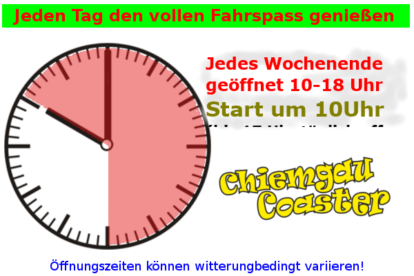 ab Sa. 23. Mai 2026 täglich geöffnet von 10.00 Uhr bis 18.00 Uhr